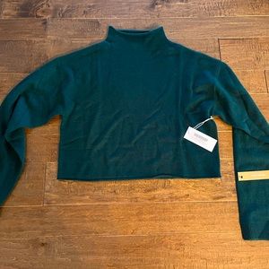 Reformation Cropped Cashmere Mockneck